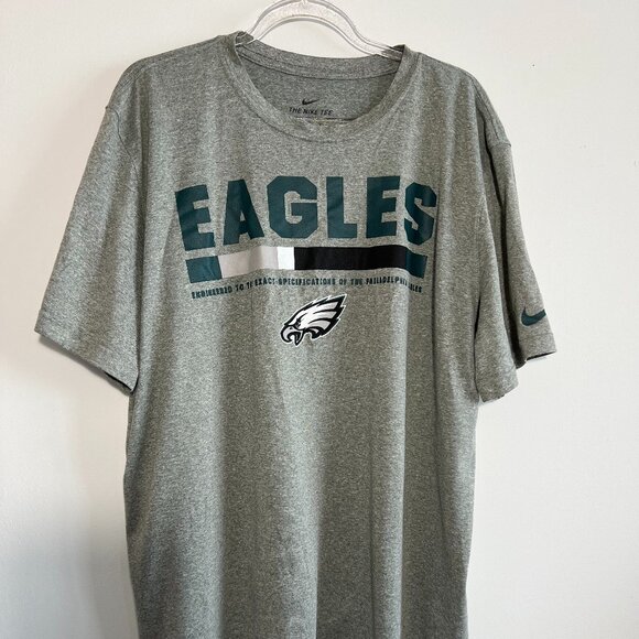 Eagles Nike Tee Dri-fit t-shirt, NFL Equipment Grey Men's XL - Picture 1 of 5